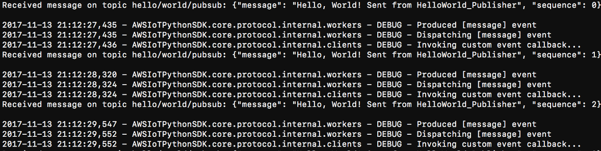 Screenshot dari output pelanggan.