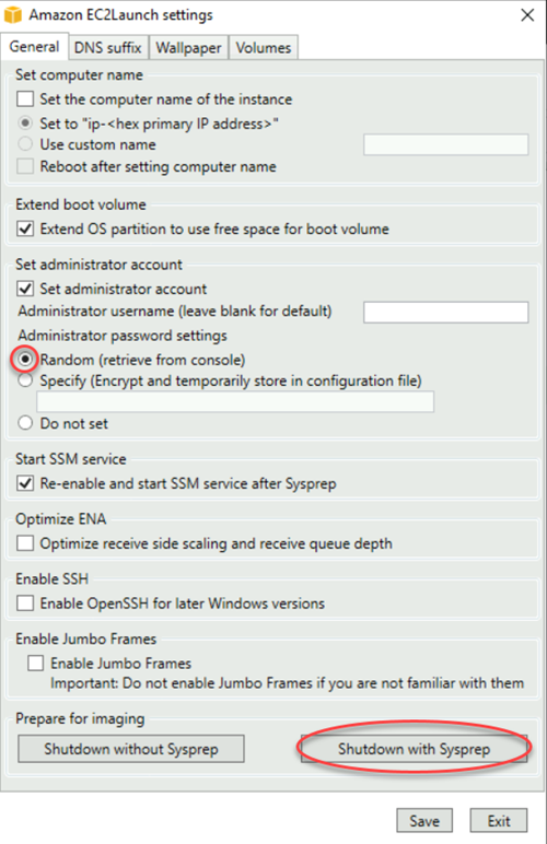 Aplikasi Pengaturan Peluncuran Ec2 pada instans Windows Server 2016.