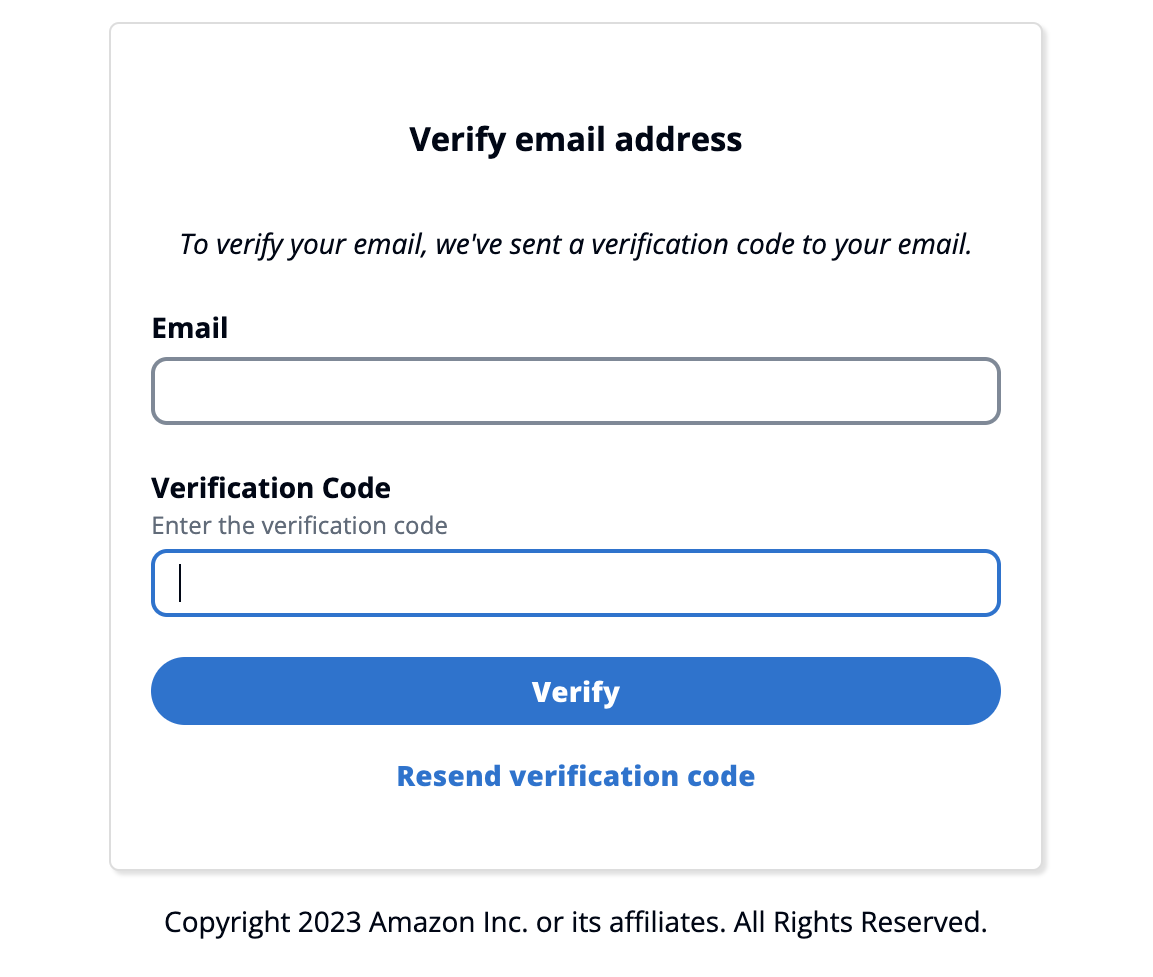 Halaman entri kode verifikasi