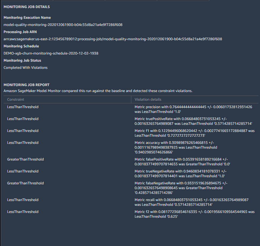 Tab MONITORING JOB DETAILS.