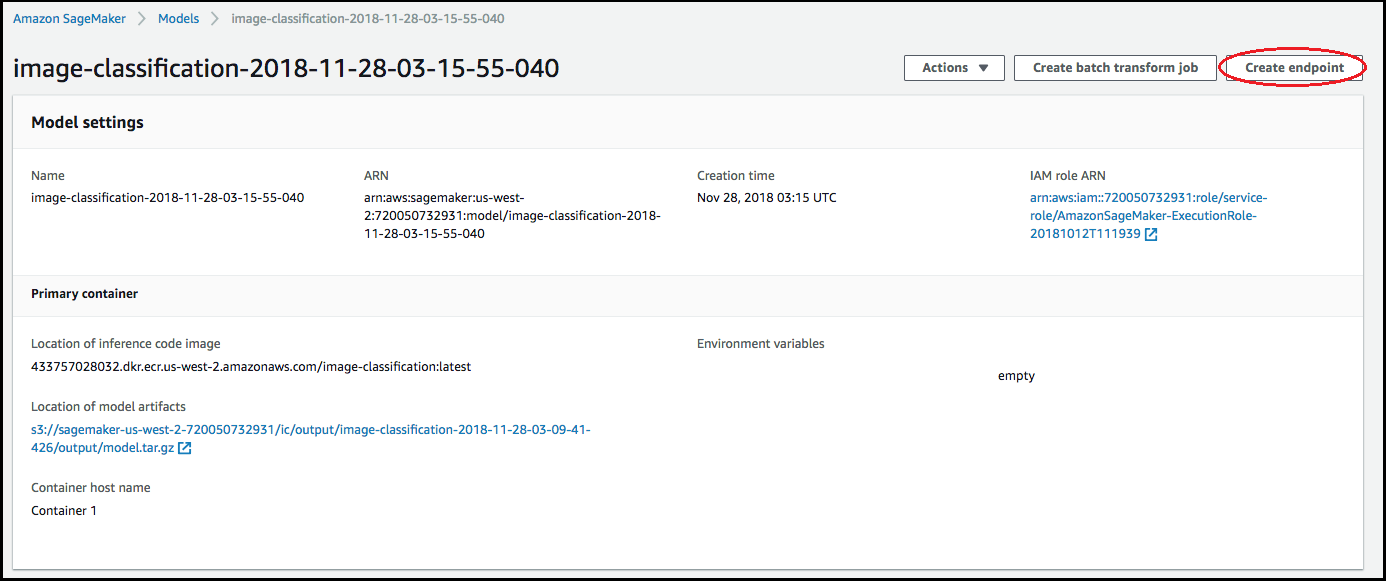 Buat halaman arahan Model