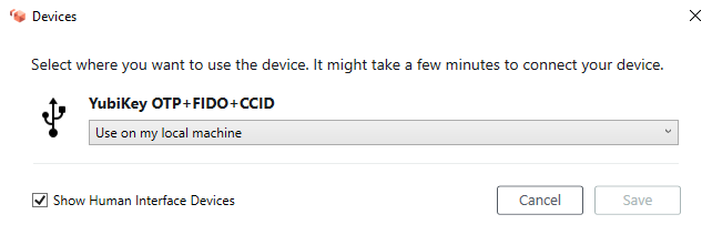 Seleksi untuk digunakan pada mesin lokal