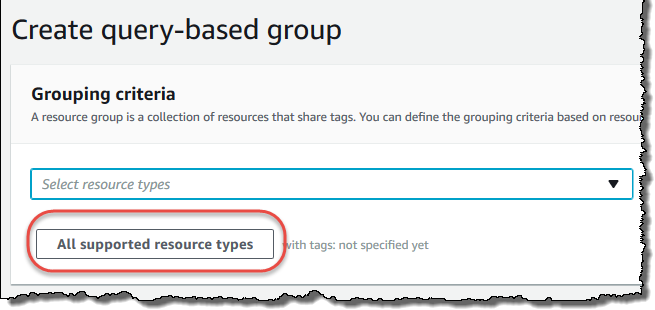 Query based on All supported resource types.