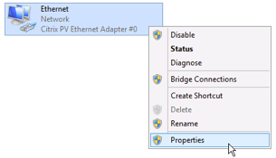 Local area connection properties.