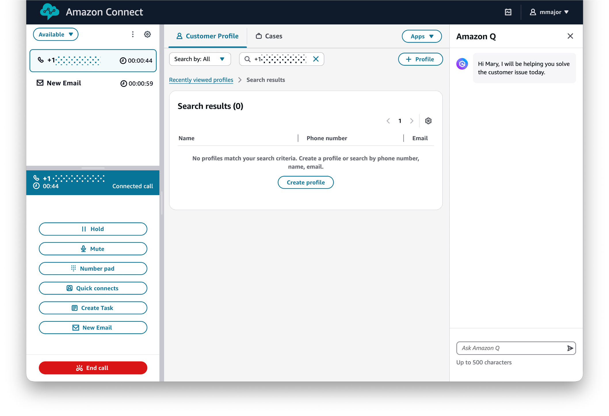 The agent workspace after visual changes.