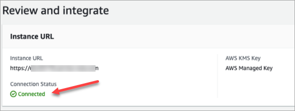 The Review and integrate page.