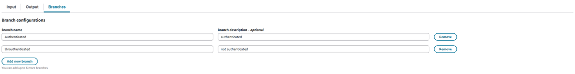 Authentication module settings - summary view.
