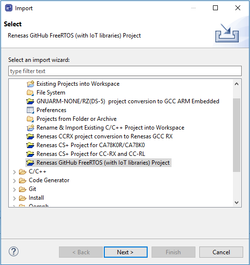 e-squared studio import window