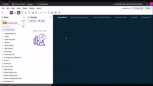 Quick Suite Import Visual