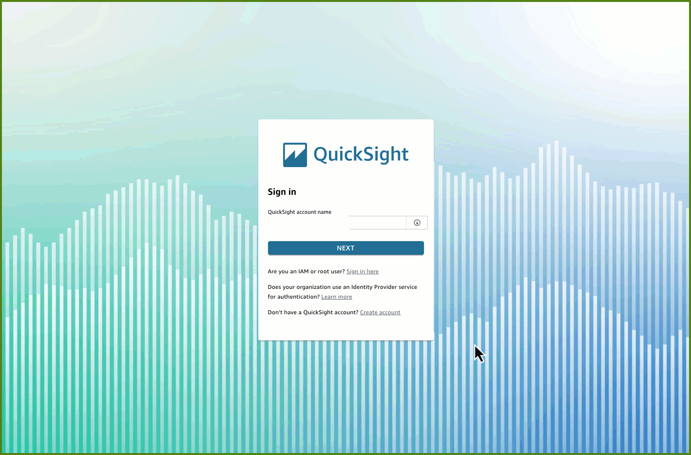 Quick Sight Sign-up process using IAM Identity Center