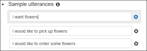 Intent editor with the new utterance.