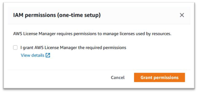 IAM permissions one-time setup