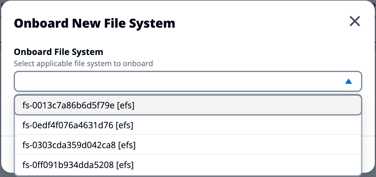 Select file system