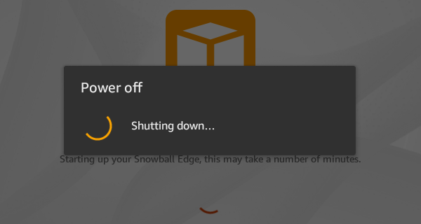 Message on LCD screen indicating the LCD screen is restarting.