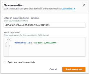 Amazon Cognito NewUserPoolId property