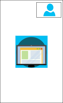 Immagine che mostra due riquadri video in una finestra verticale (verticale).