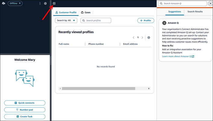 Agent Workspace, icona Calendario.