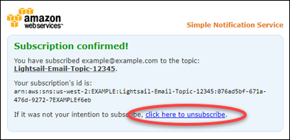 Verifica della sottoscrizione tramite e-mail.