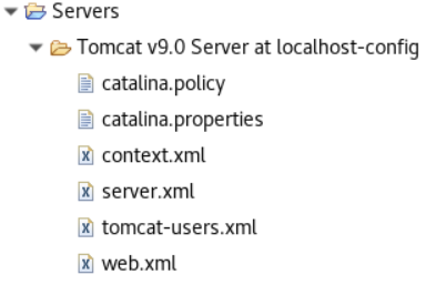 AWS Trasforma la sottocartella Eclipse Tomcat v9.0 per mainframe e i file in essa contenuti.