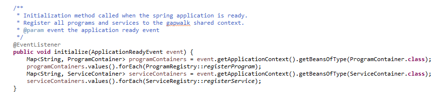 Registrazione dei programmi.