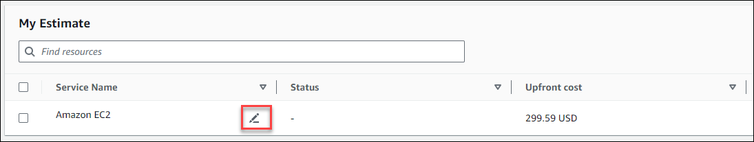 Scegli il pulsante dell'icona Modifica