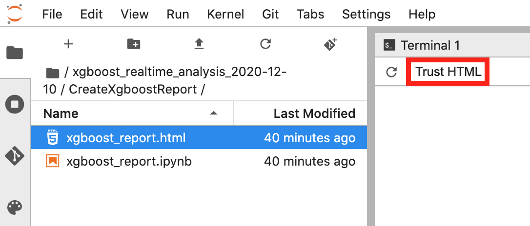 Esempio di output delle regole.