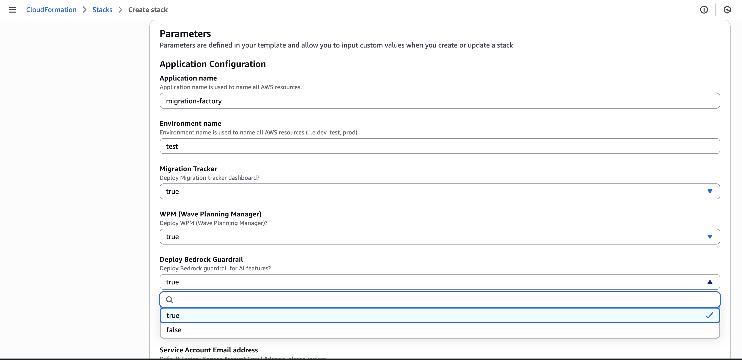 Interfaccia di configurazione Amazon Bedrock Guardrails