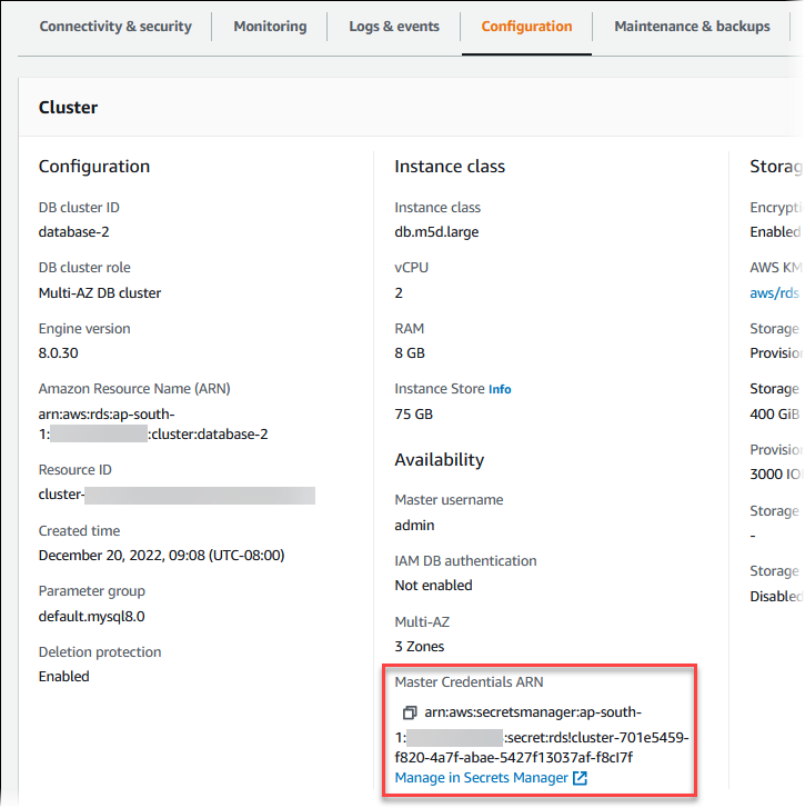 RDS が管理するシークレットの詳細を Secrets Manager で表示する