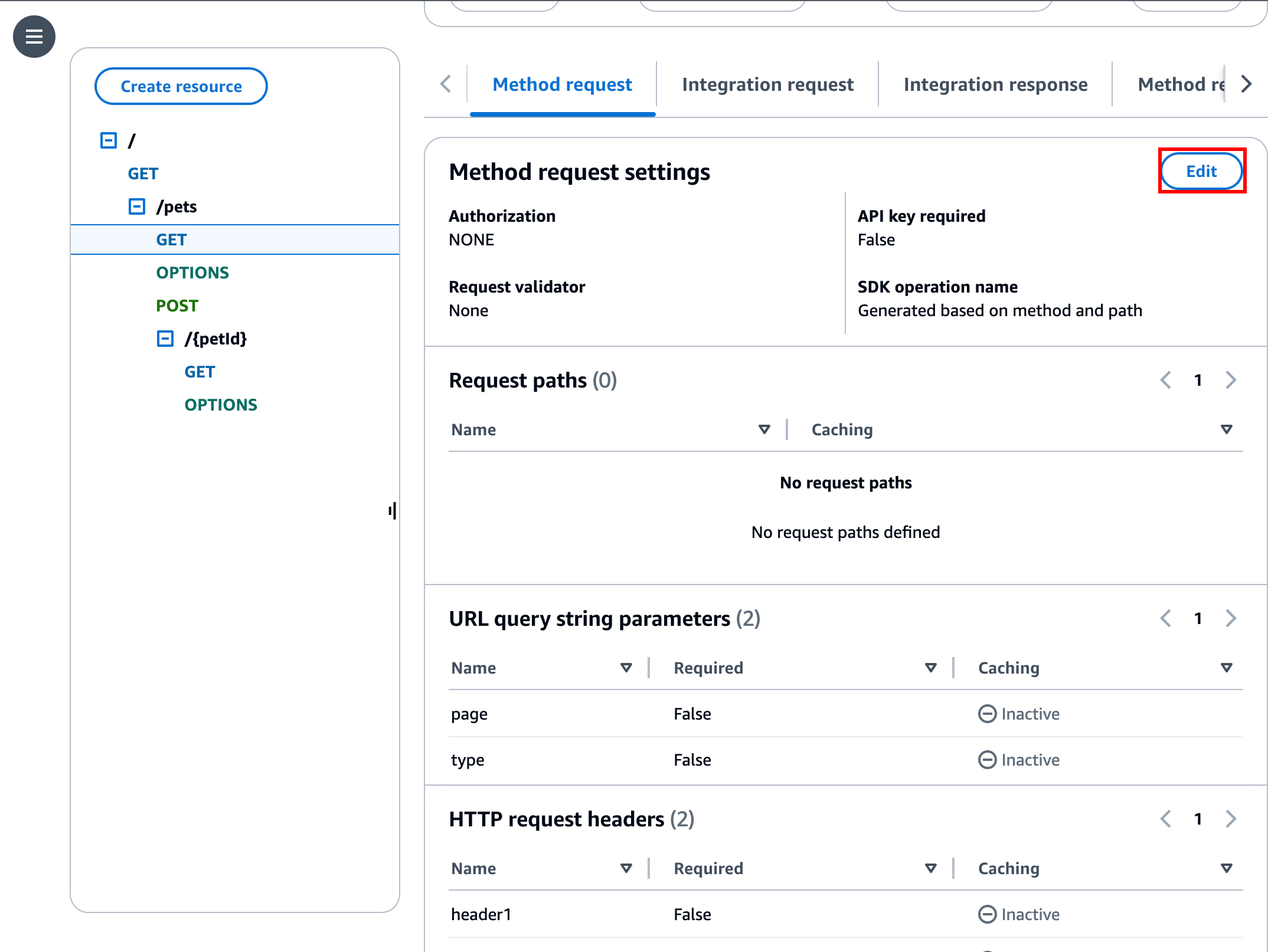 API キーをメソッドに追加する