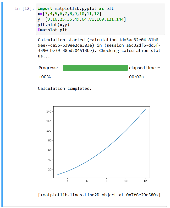 %matplot マジックコマンドを使用します。