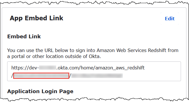 Okta アプリケーション ID をコピーします。