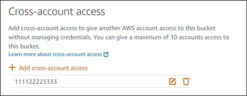 Lightsail コンソールでのバケットクロスアカウントアクセス