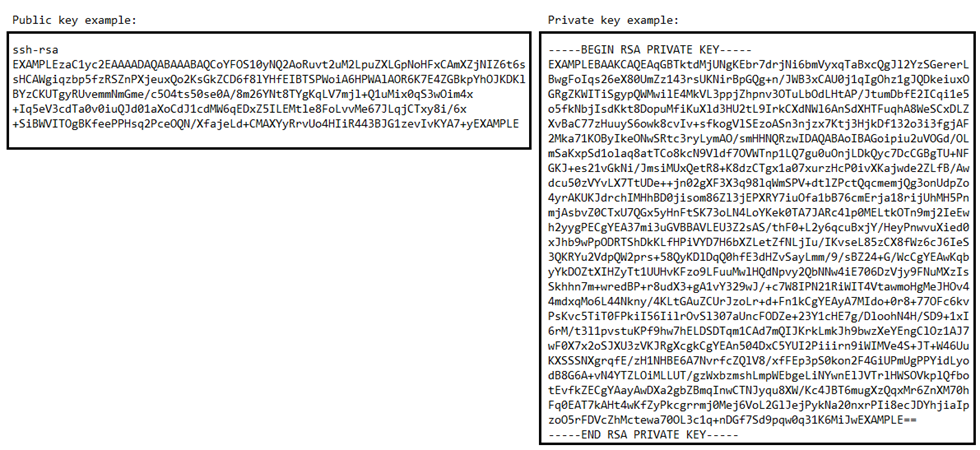 キーペアファイルの例