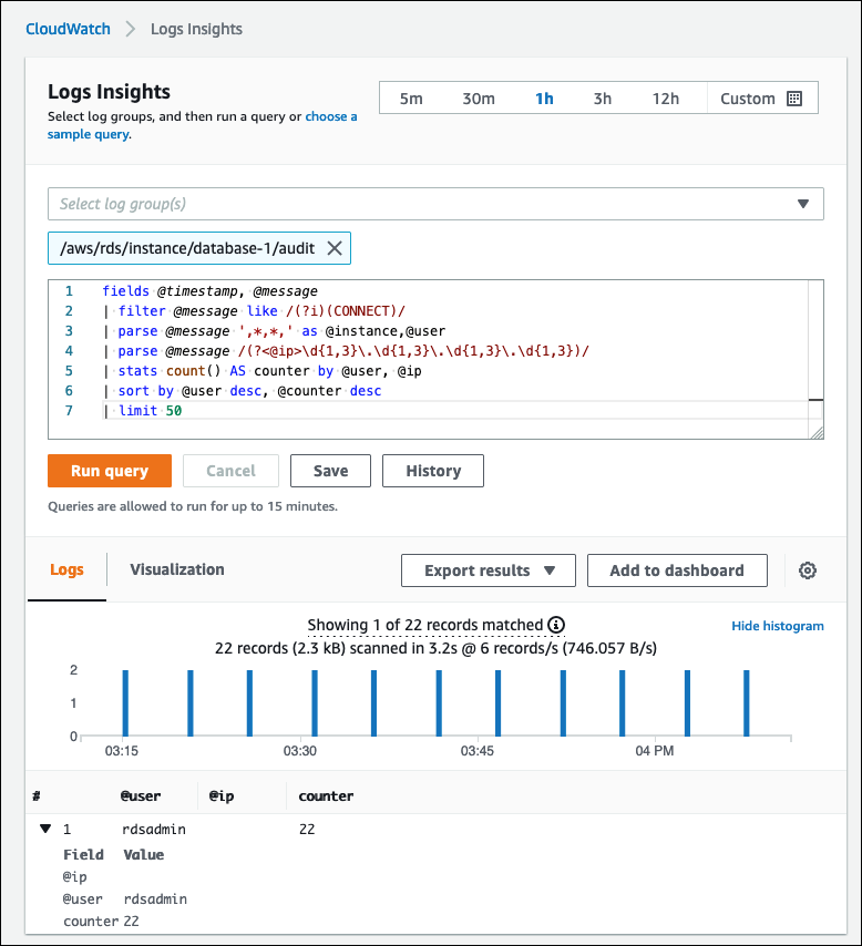 Log Insights によるレポート