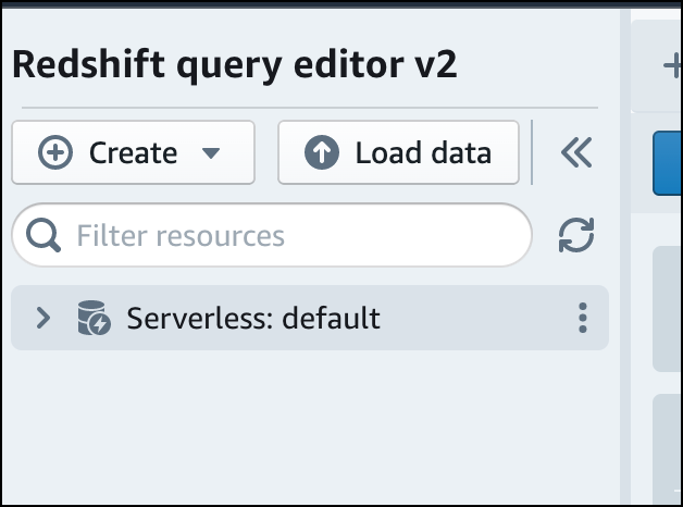 ワークグループに接続するには、ツリービューパネルでクラスターまたはワークグループ名を選択します。