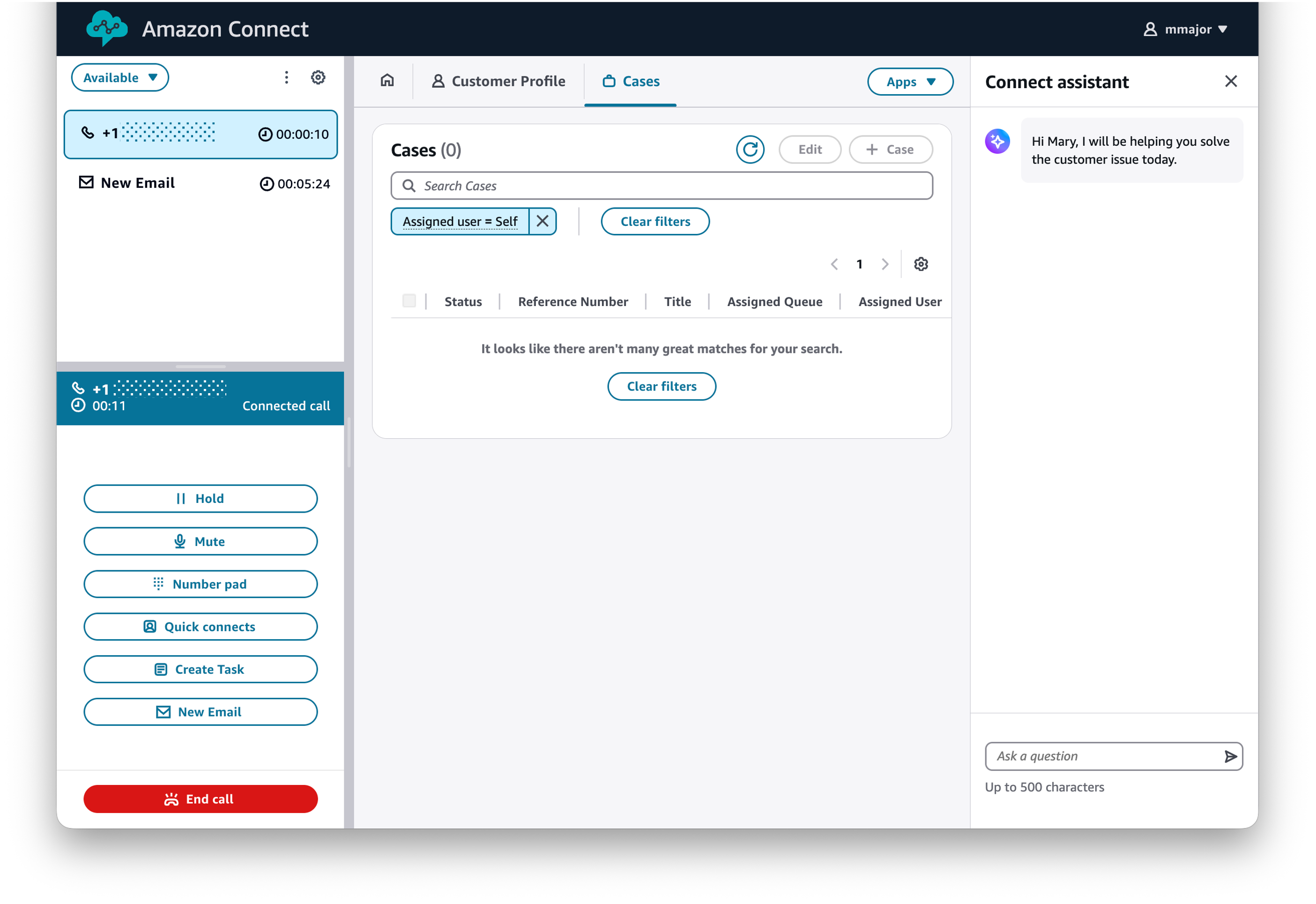 라이트 모드의 에이전트 워크스페이스입니다.