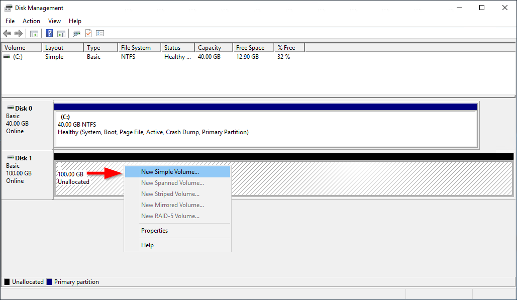 단순 볼륨을 탑재합니다.