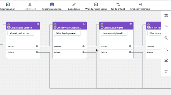 대화 흐름에서 블록 삭제