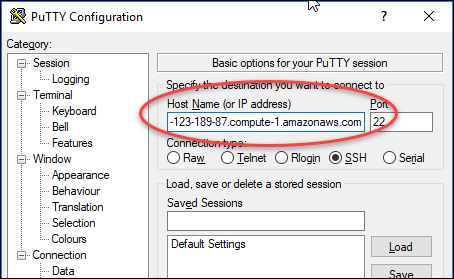 PuTTY SSH 클라이언트
