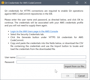 AWS CodeCommit에 대한 Git 보안 인증 정보