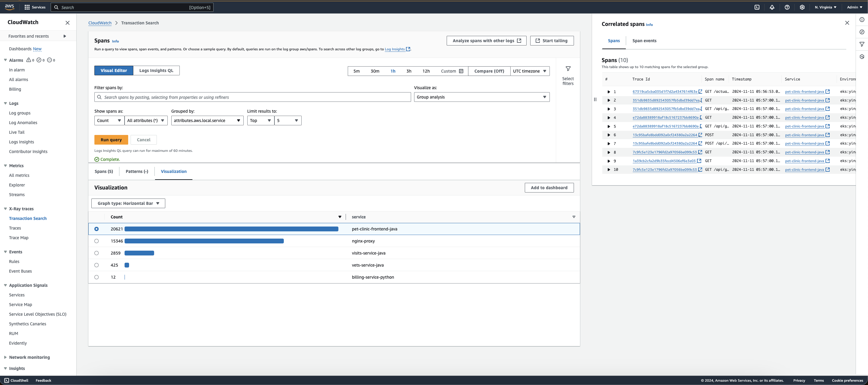 Visualizar o editor visual de extensões