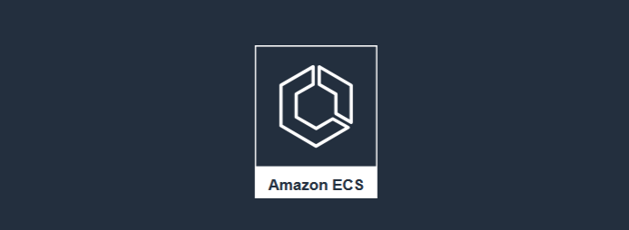 Captura de tela da aplicação de exemplo do Amazon ECS. A saída indica "Amazon ECS”.