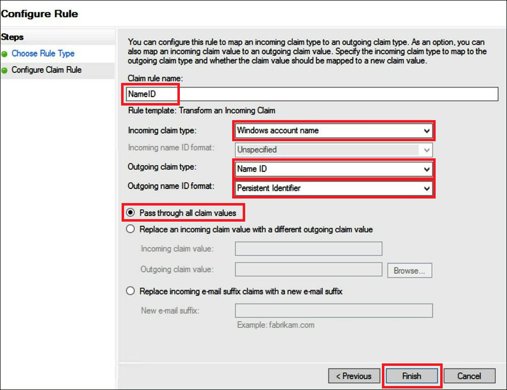Crie a primeira regra de declaração.