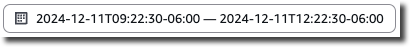 Controle de intervalo de tempo para um evento do Insights.