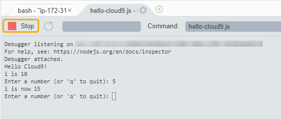 Exclusão de um ambiente na página de detalhes do ambiente