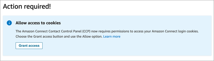 Um banner para conceder acesso.