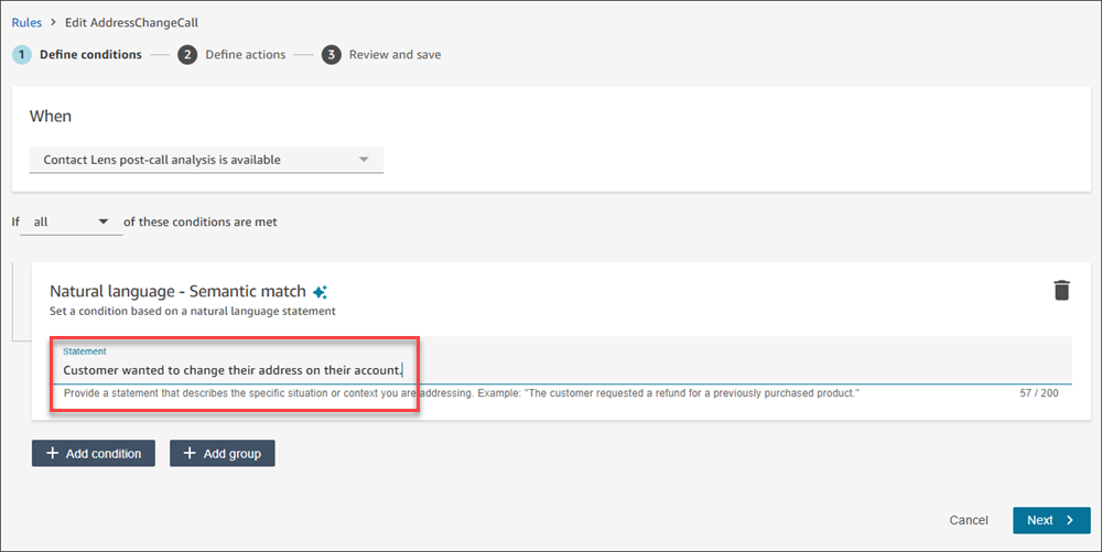Importe da opção de coleção de palavras na interface de usuário.