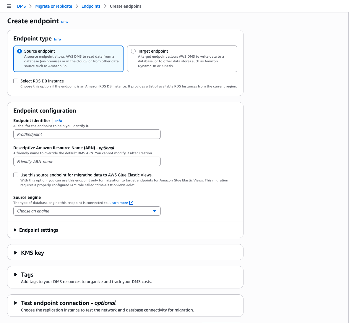 Criação de endpoint