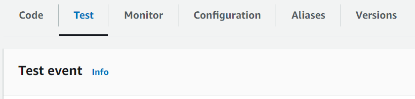Guia Teste do console do Lambda.