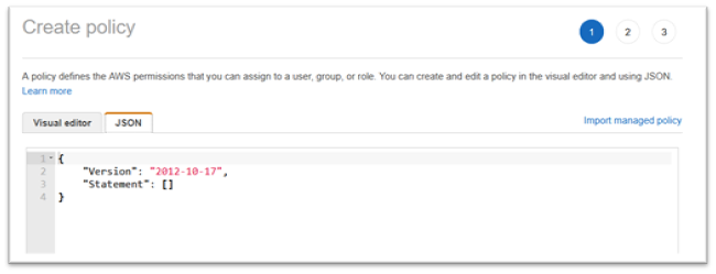Aba JSON sem conteúdo